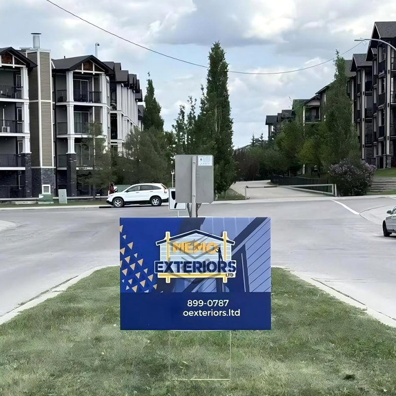 Tabliczka z tektury falistej odporna na promieniowanie UV